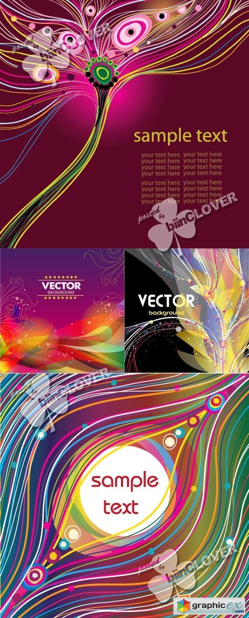 Vector Abstract floral background 0371