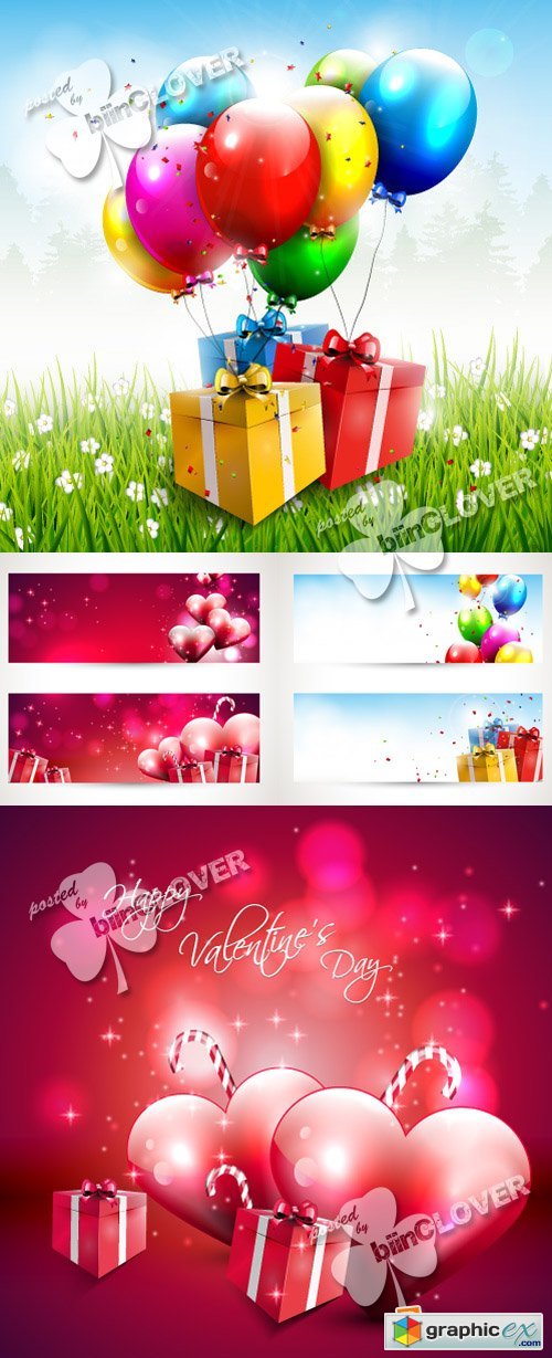 Vector Holiday backgrounds and banners 0359