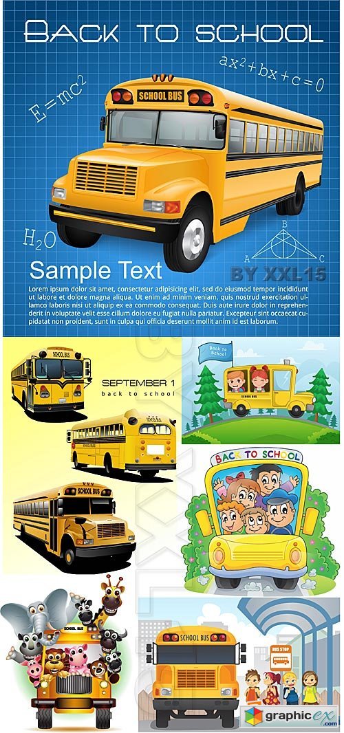 Vector School bus