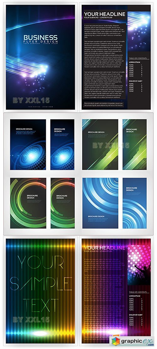 Vector Brochure design templates 2