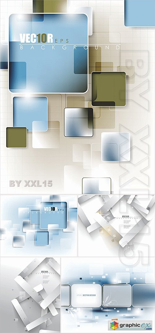Vector Square abstract backgrounds