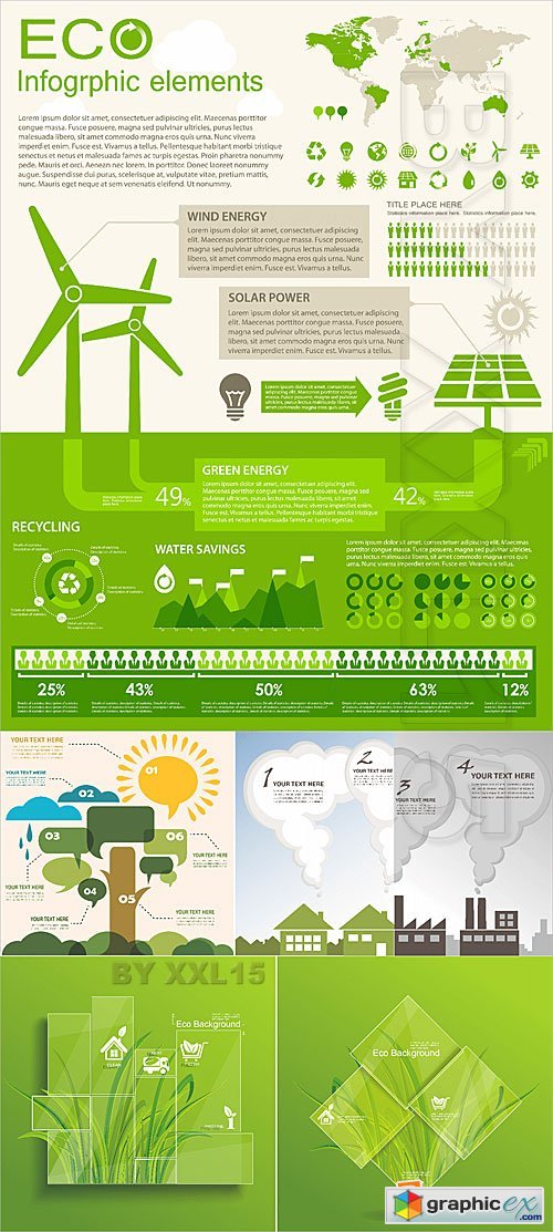 Vector ECO Infographic elements