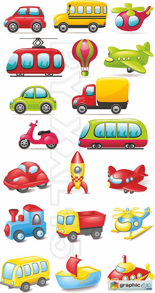 Vector Cartoon transport