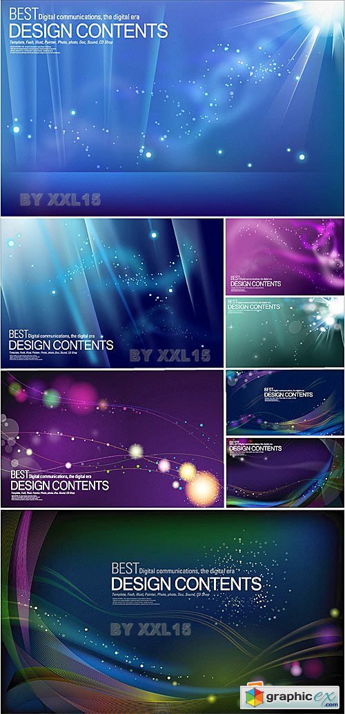 Vector Dark abstract backgrounds