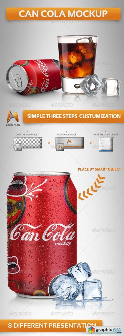Can Soda Mockup Template