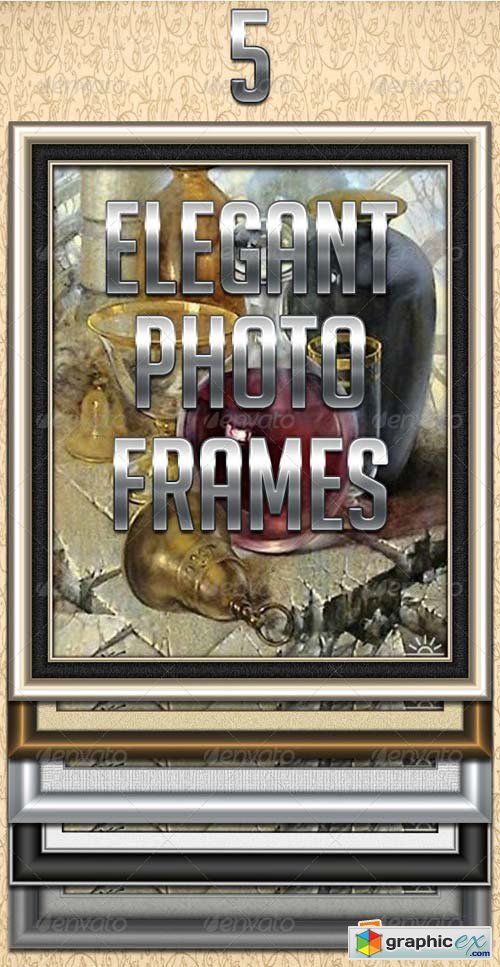 5 Elegant Photo Frames Template