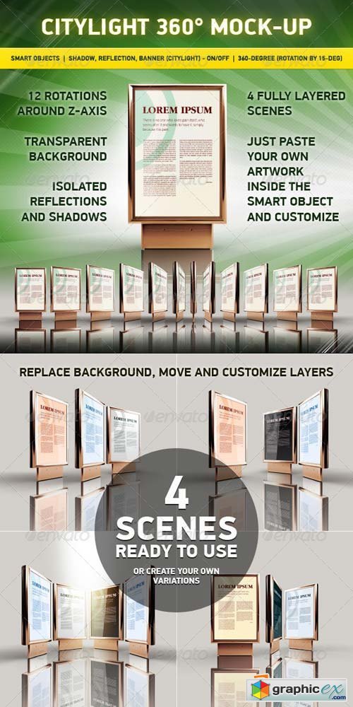 360 CityLight Mockup Template