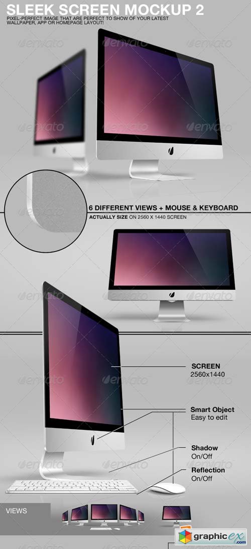Sleek Screen Mockup 2 Template