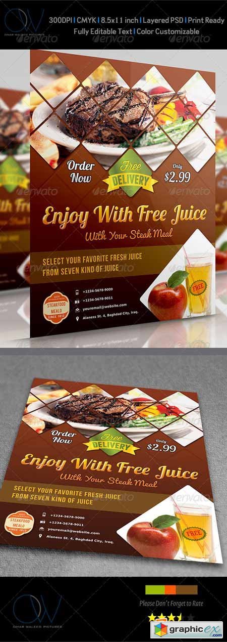 Steak Restaurant Flyers