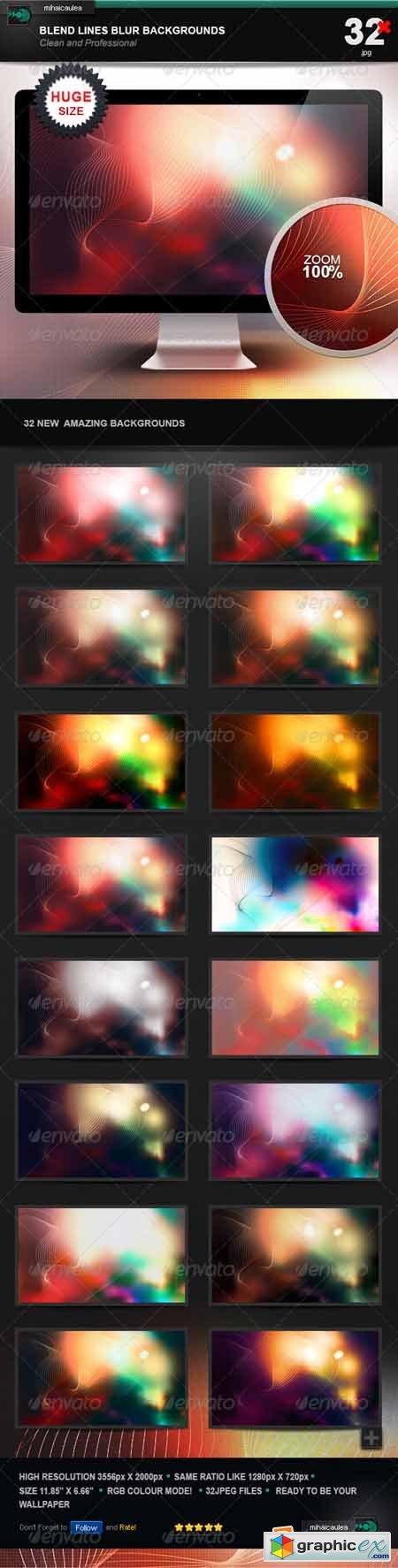Blend Lines Blur Backgrounds