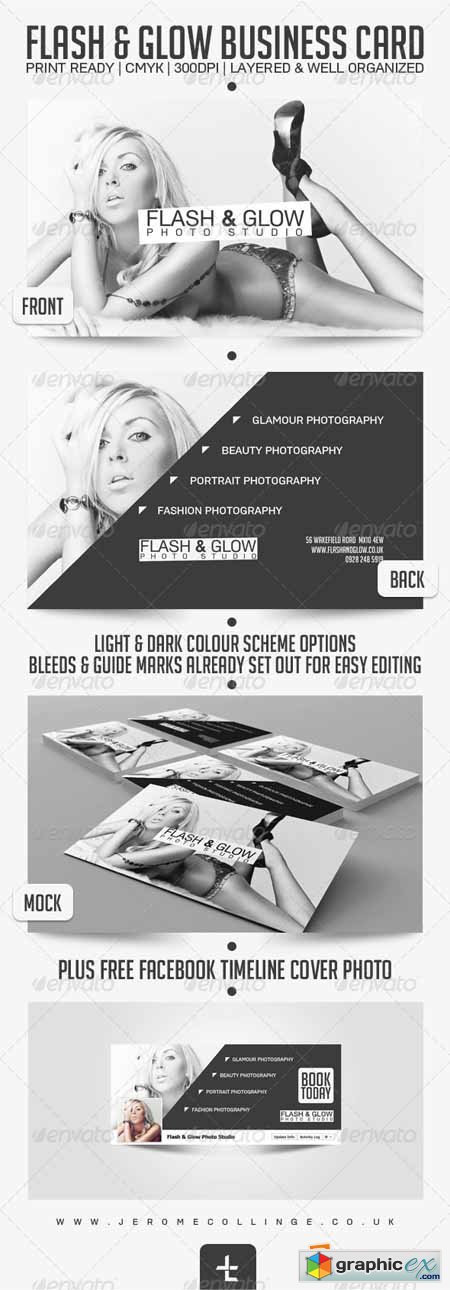 Flash & Glow Business Card