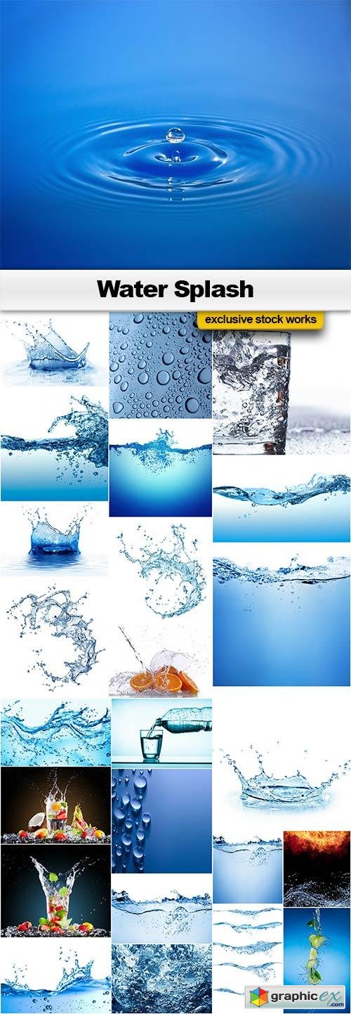 Water Splash - 25x JPEGs