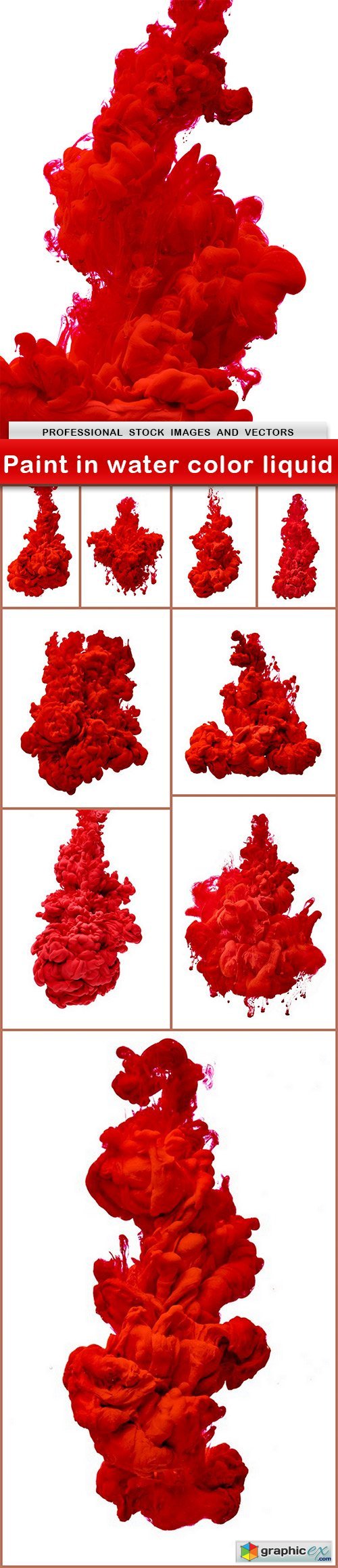 Paint in water color liquid - 10 UHQ JPEG
