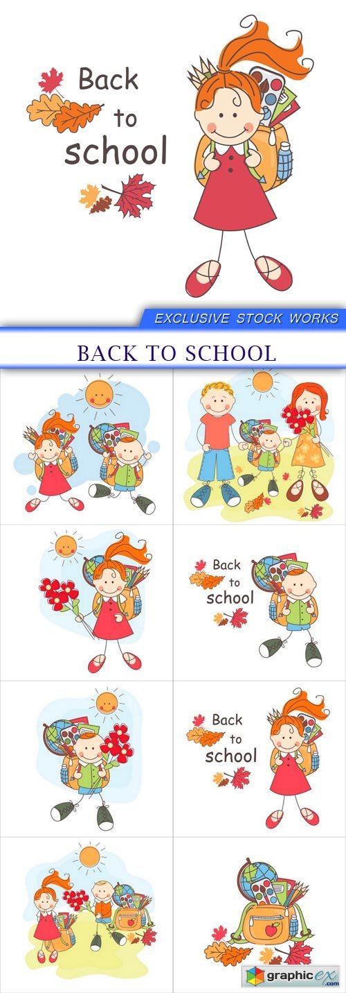back to school 8X EPS
