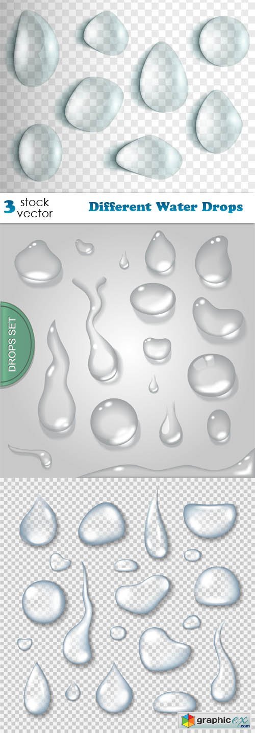 Different Water Drops
