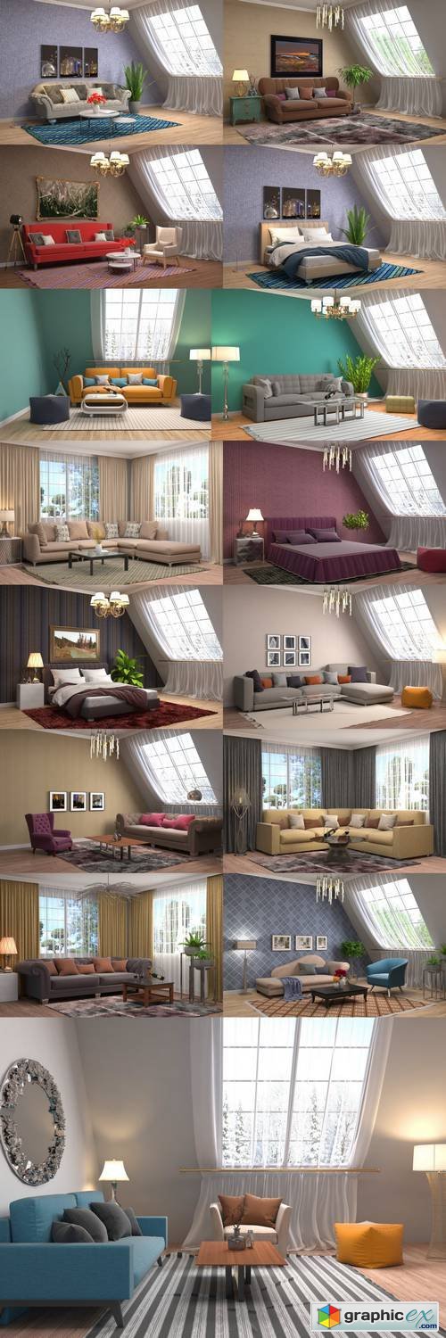 Interior 3D Illustration