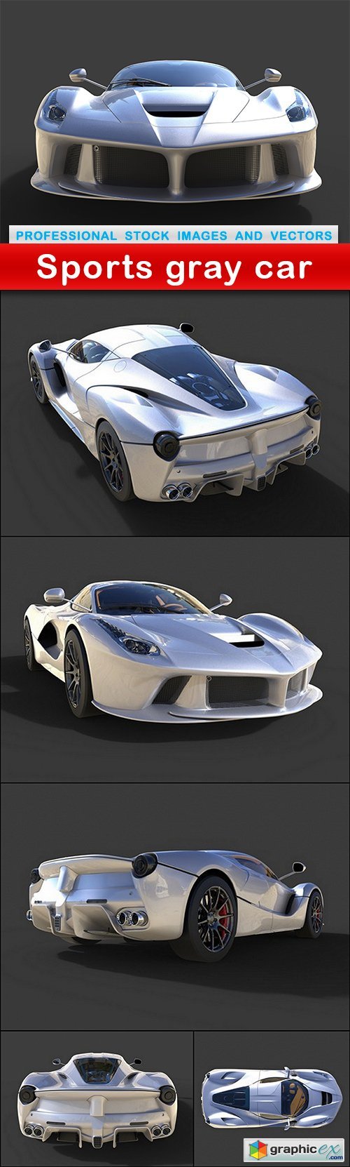 Sports gray car - 6 UHQ JPEG