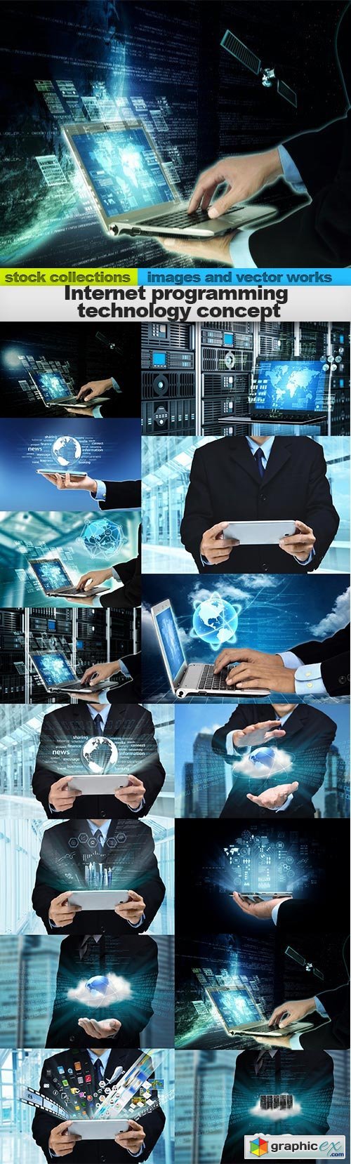 Internet programming technology concept, 15 x UHQ JPEG