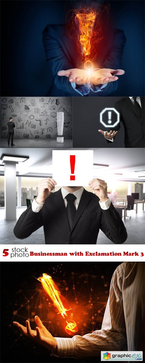 Businessman with Exclamation Mark 3