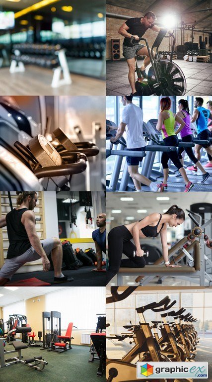 Modern Gym - 8 x JPEGs