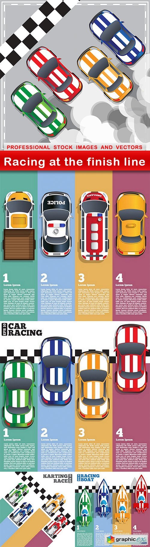 Racing at the finish line - 5 EPS