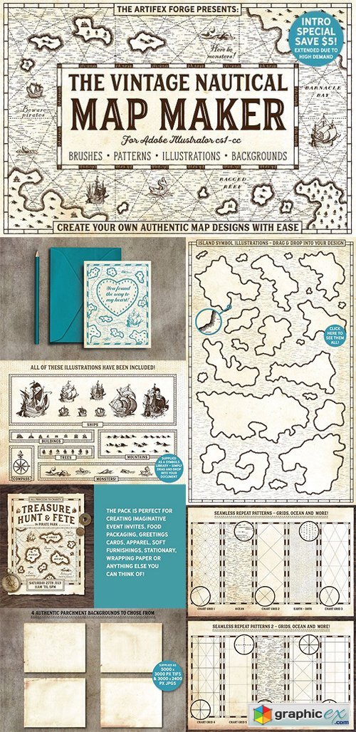 The Vintage Nautical Map Maker