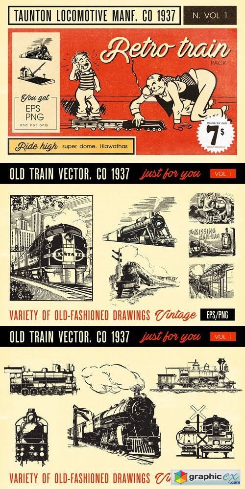 Retro Train Pack