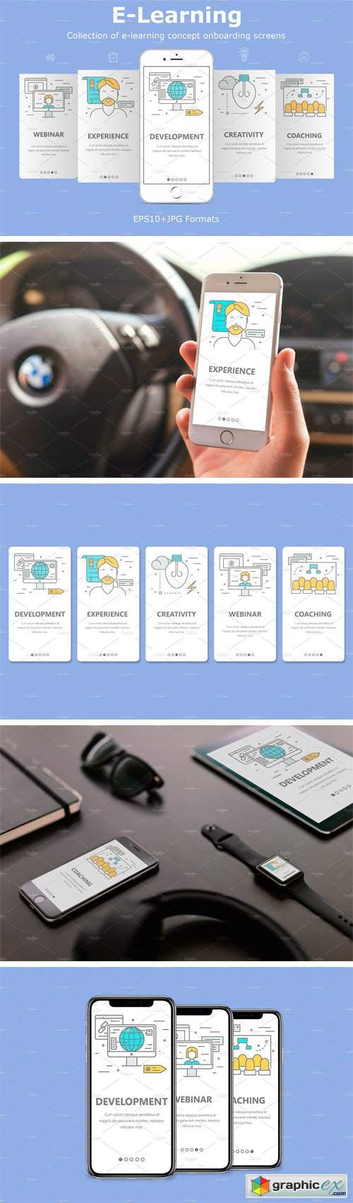 Mobile App Onboarding Screens