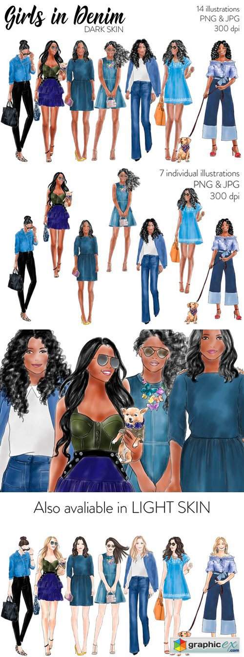 Girls in Denim - Dark Skin