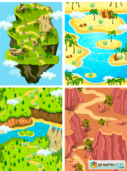 Game Level Map Concept Set II