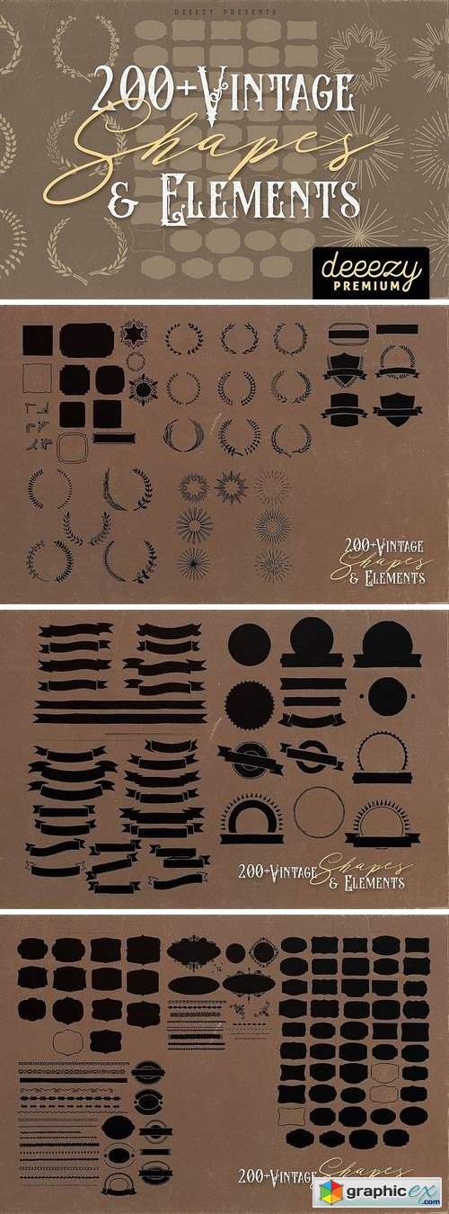 200+ Handdrawn Elements