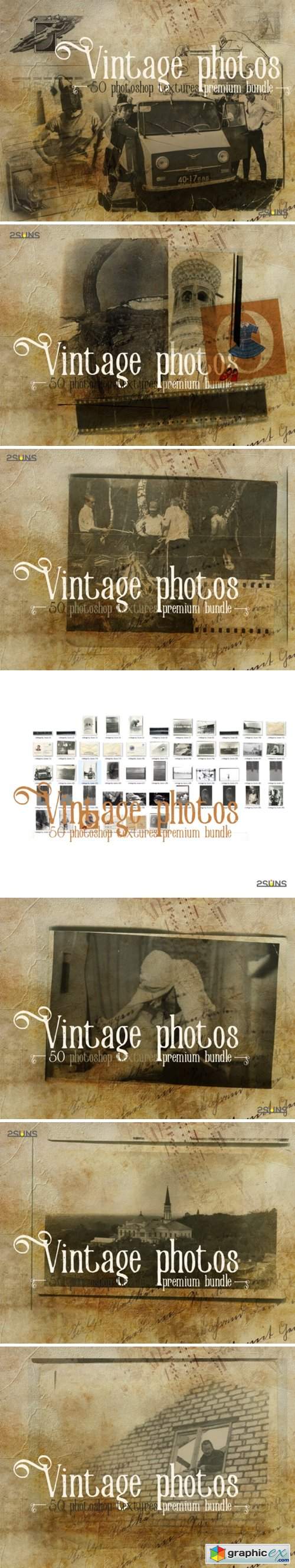  Premium Bundle Vintage Photoshop Texture 