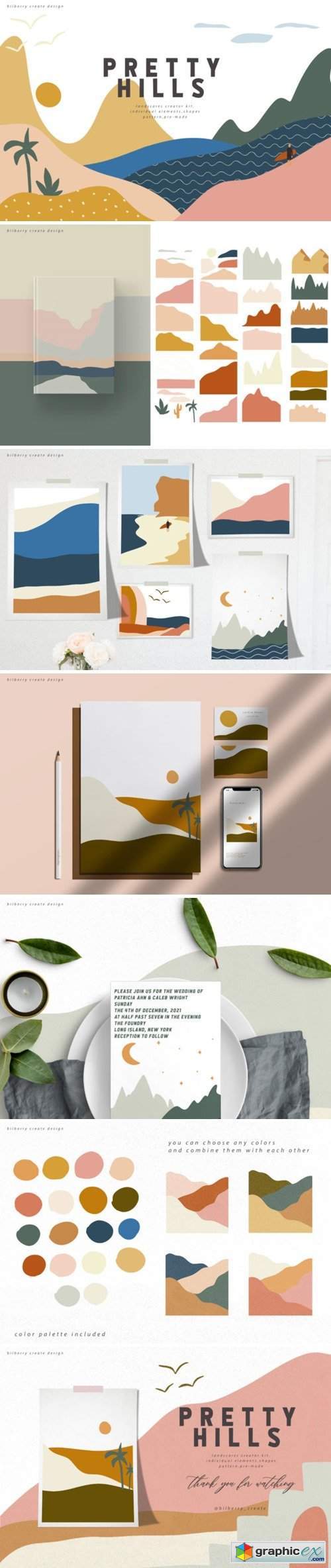Pretty Hills Landscapes Kit