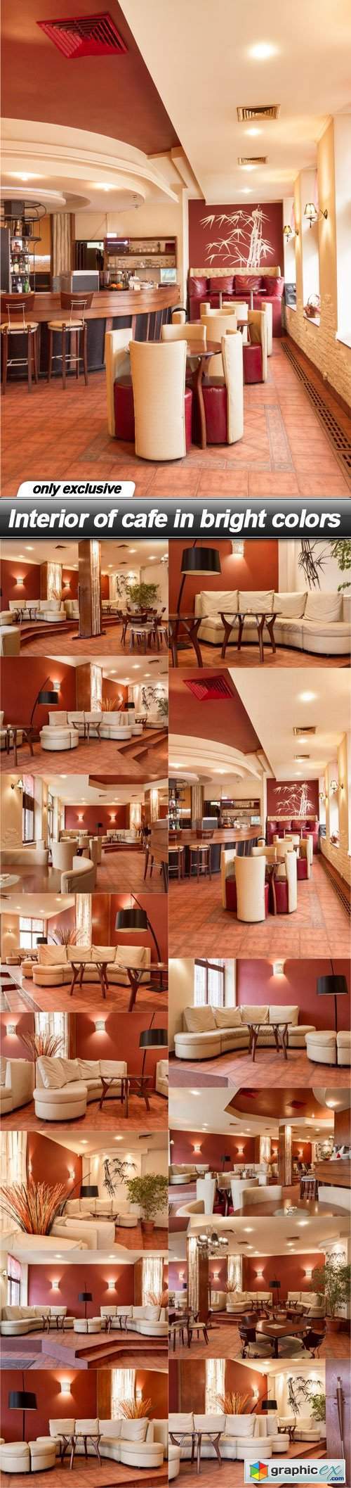 Interior of cafe in bright colors - 14 UHQ JPEG