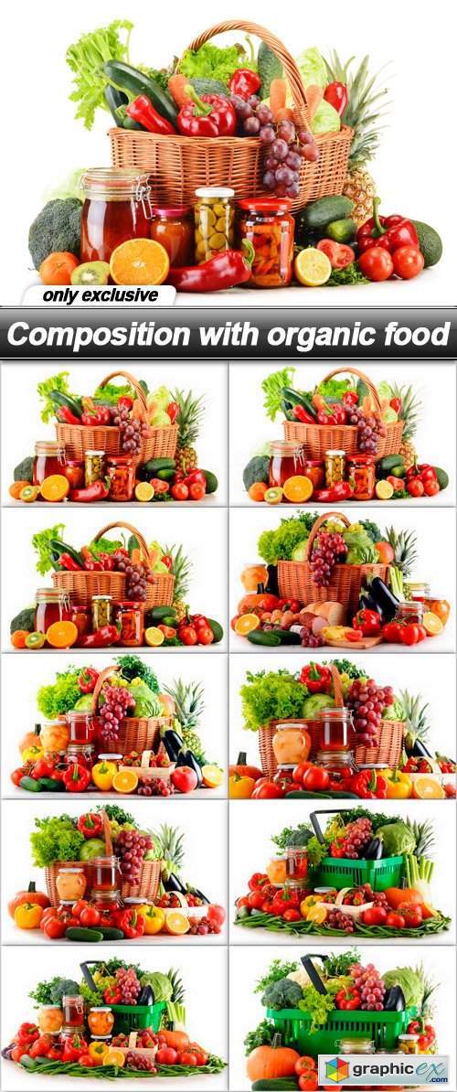 Composition with organic food - 10 UHQ JPEG