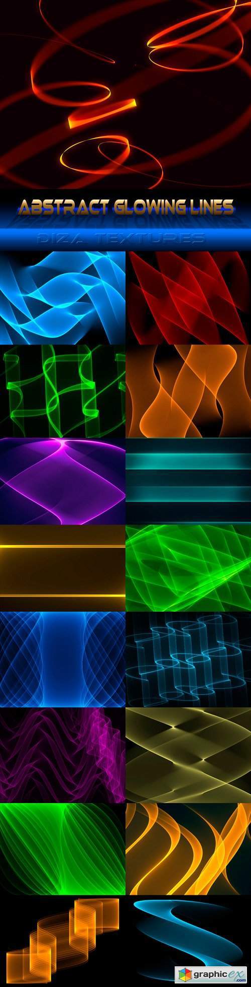 Abstract glowing lines textures