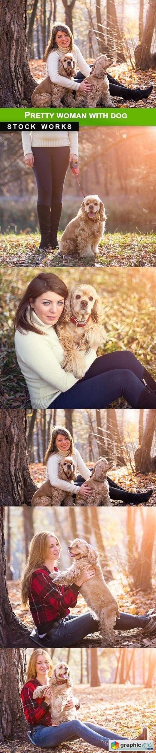 Pretty woman with dog - 5 UHQ JPEG