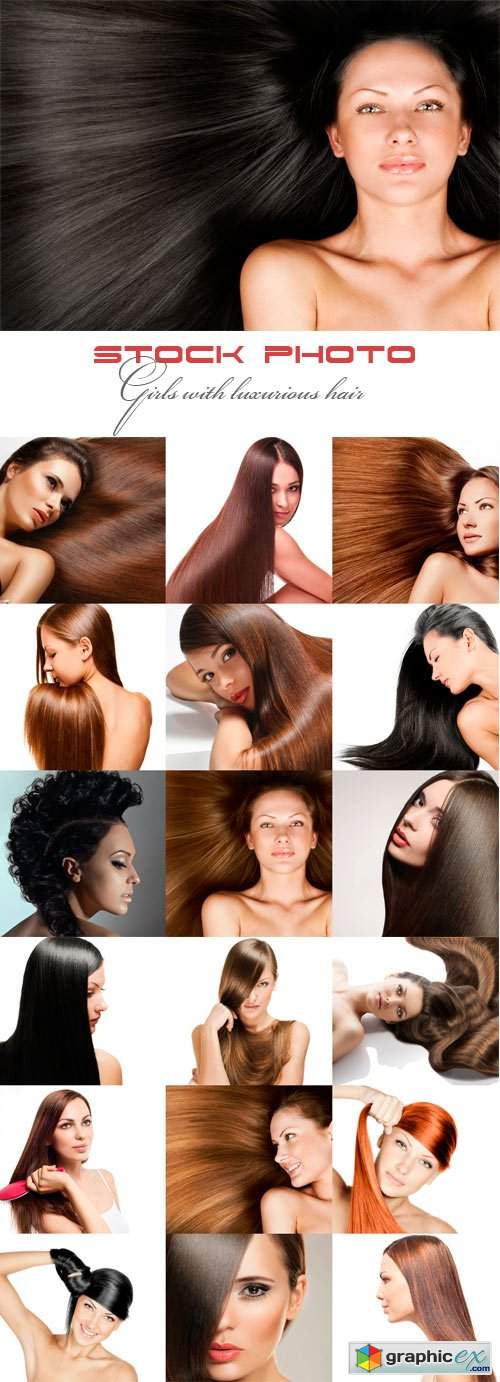  Girls with luxurious hair 