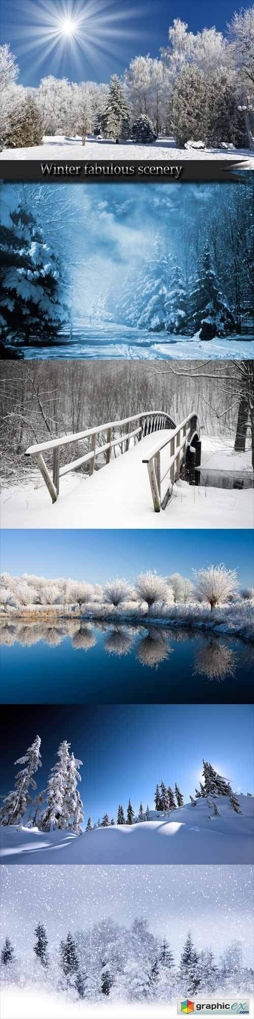 Winter fabulous scenery