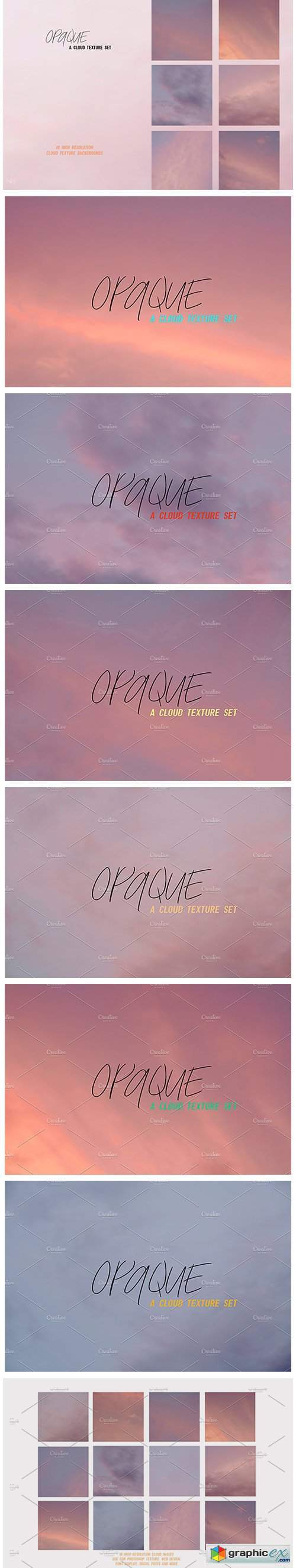 Opaque | Cloud Texture Photo Bundle