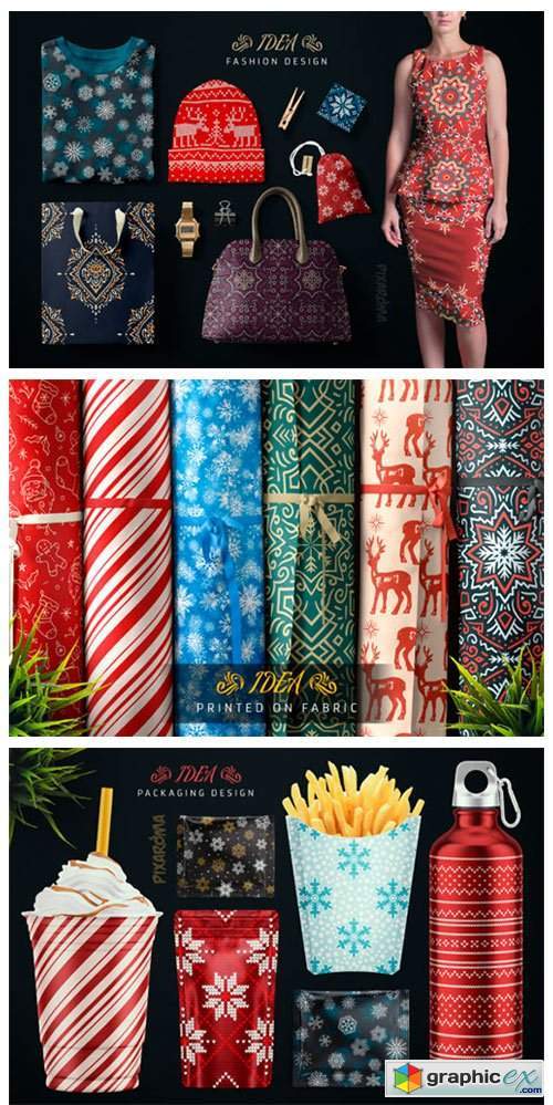 100 Seamless Patterns Vol.4 Xmas