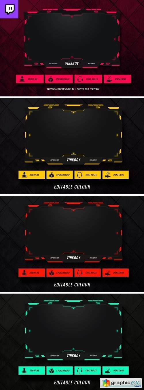 Twitch Facecam Overlay V13