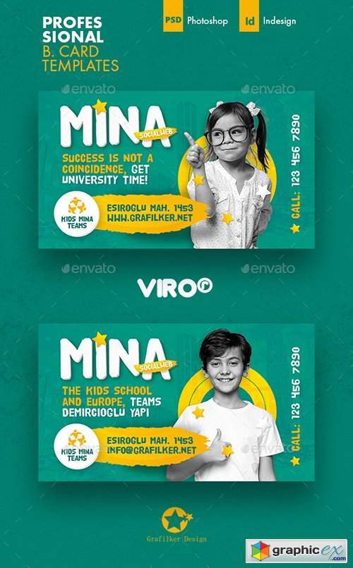 Kids School Business Card Templates Kids School Business Card Templates