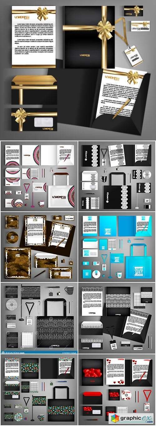 Corporate identity template with colorful design # 2