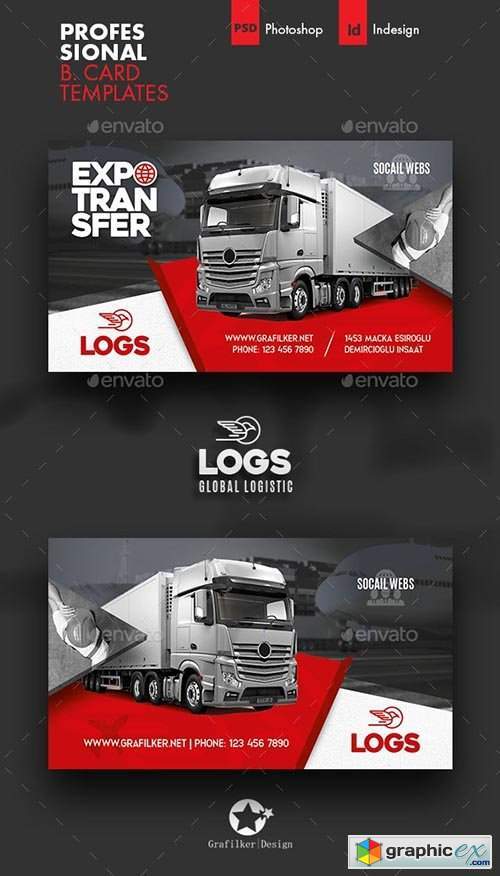 Logistics Business Card Templates