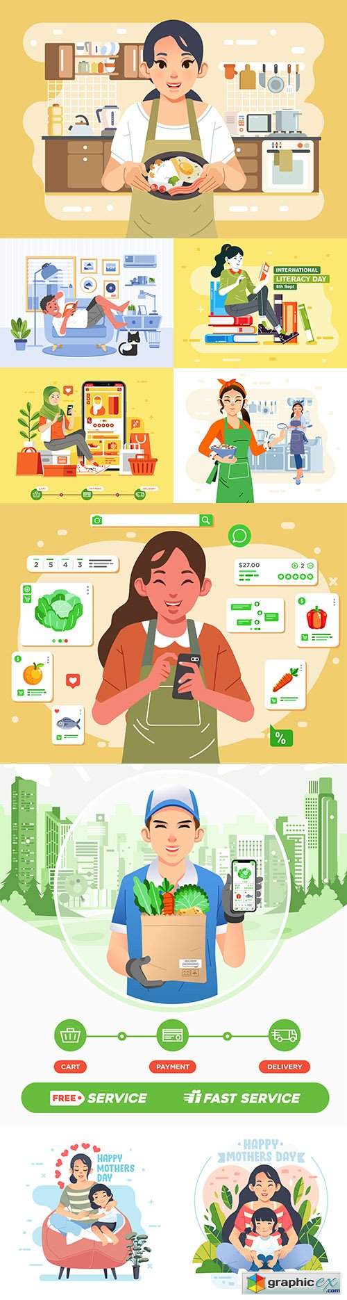  People in home environment are used for posters and web images 