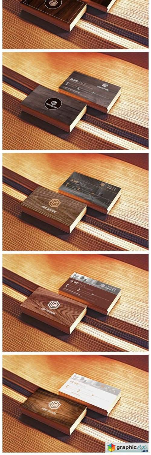 Wooden Business Card Pack [Horisont]