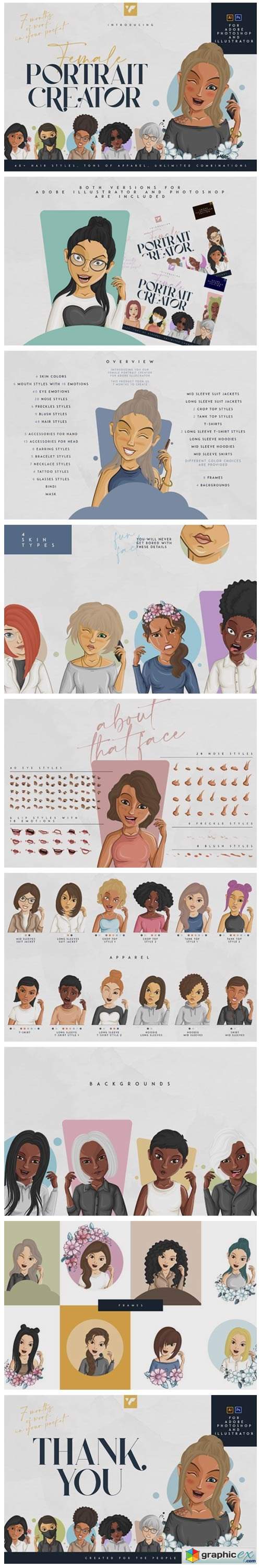  Female Portrait Creator 6976452