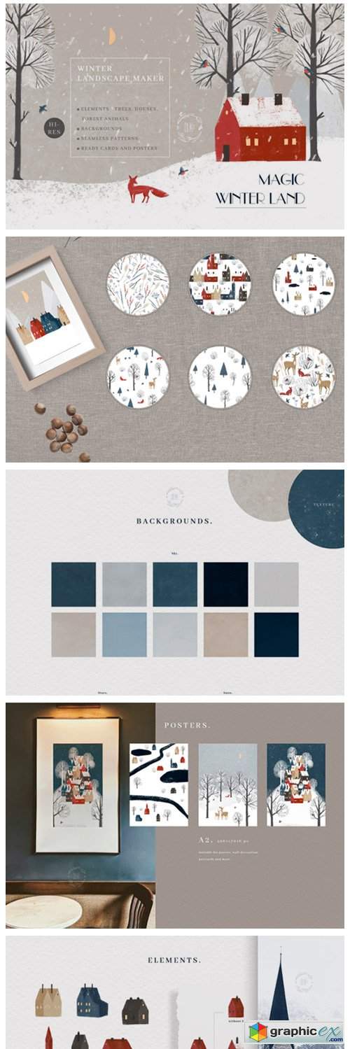  Magic Winter Land. Landscape Maker 