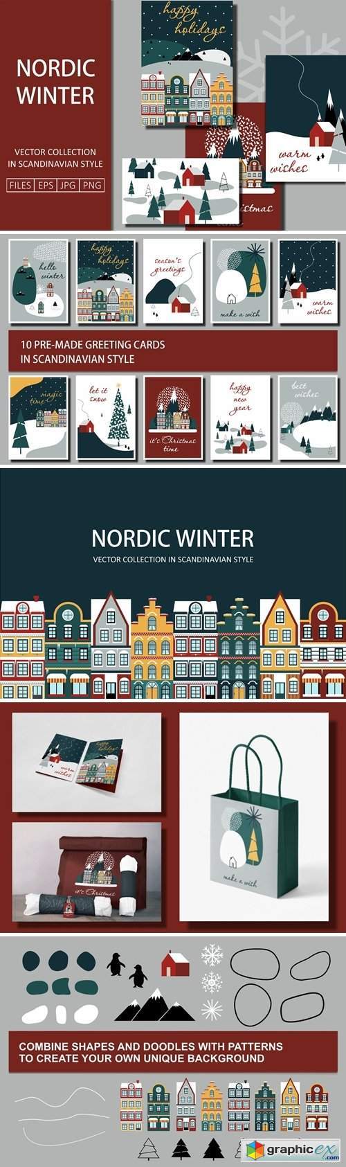 Nordic Winter Greeting Cards